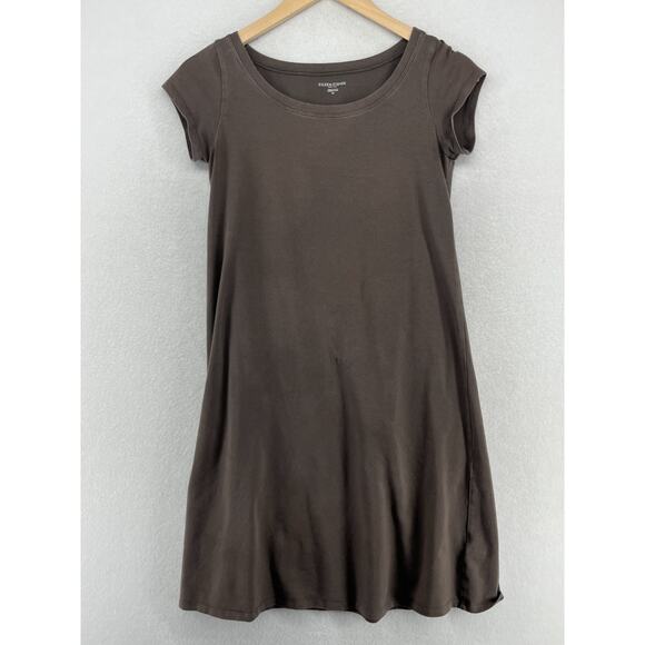 Eileen Fisher Dresses & Skirts - EILEEN FISHER Dress PP Organic Cotton Stretch Jersey T-Shirt Cap Sleeve Brown